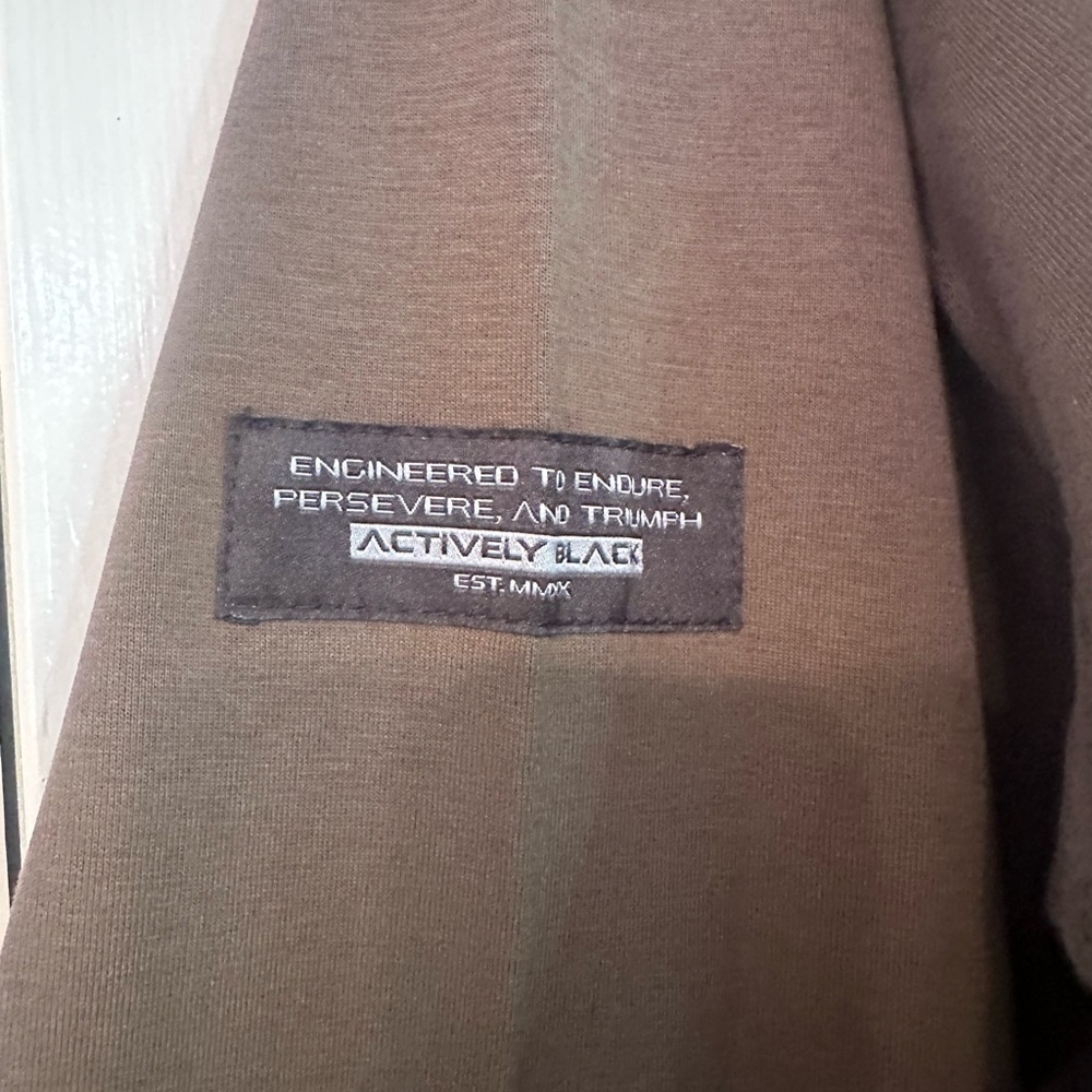 Actively Black Men's Hoodie View 4